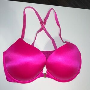 Victoria's Secret Vibrant Pink Front Close Very Sexy Push-Up Bra